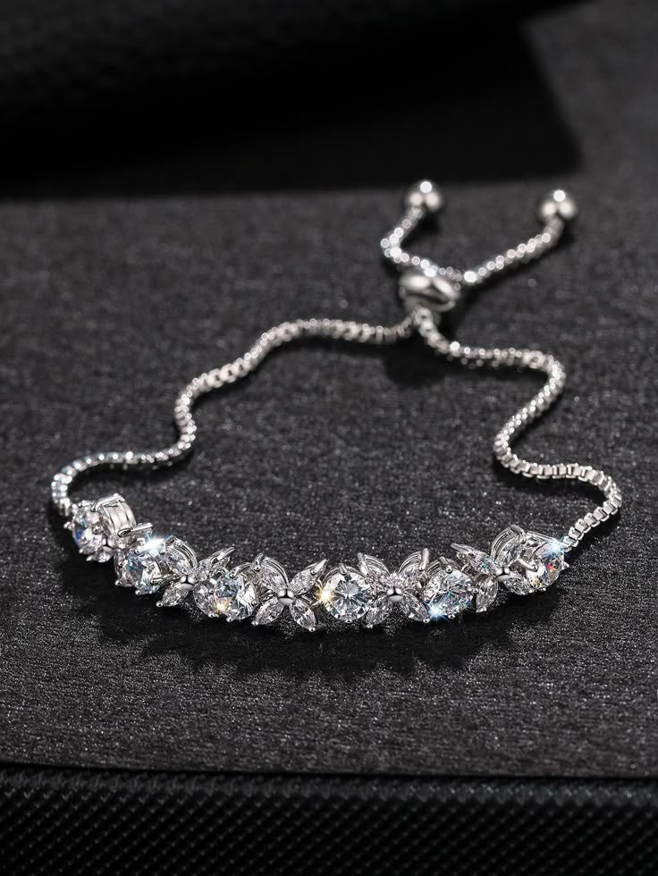 Silver Butterfly Brecelette